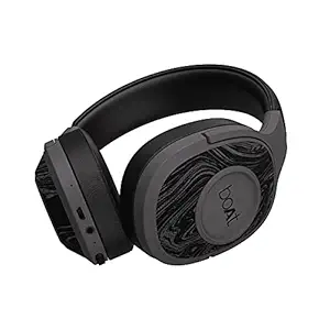 boAt Rockerz 550/Rockerz 558 Over Ear Bluetooth Headphones with Upto 20 Hours Playback, 50MM Drivers, Soft Padded Ear Cushions and Physical Noise Isolation(Black)