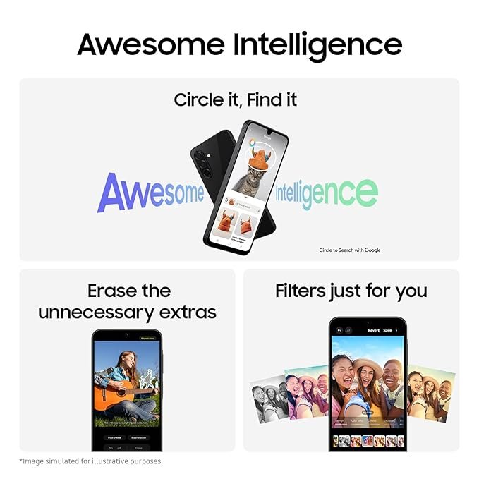 Samsung Galaxy A26 5G (Awesome Black, 8GB, 128GB) | Awesome Intelligence (AI) | Circle to Search | Gemini Live | FHD+ sAMOLED Display | 50MP OIS Camera | IP67 Rated - Image 7