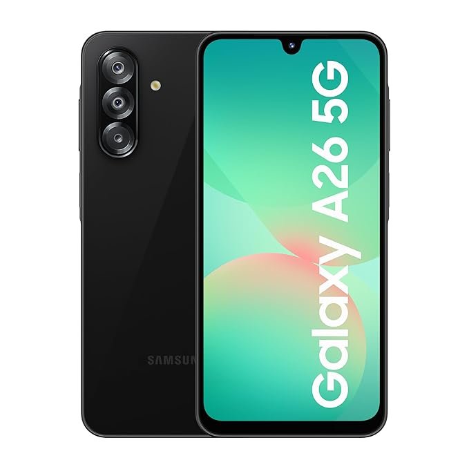 Samsung Galaxy A26 5G (Awesome Black, 8GB, 128GB) | Awesome Intelligence (AI) | Circle to Search | Gemini Live | FHD+ sAMOLED Display | 50MP OIS Camera | IP67 Rated