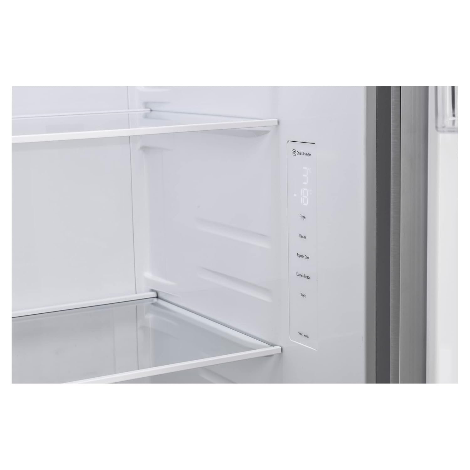 LG 655 L Frost-Free Smart Inverter Double Door Side-By-Side Refrigerator (GL-B257HDSY, Dazzle Steel, Express Freeze | Multi Air-Flow) - Image 2