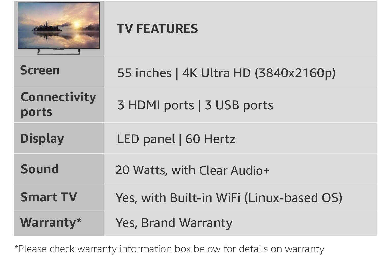 Sony Bravia 123.2 cm (49 Inches) 4K UHD LED Smart TV KD-49X7002E (Black) (2017 model) - Image 10