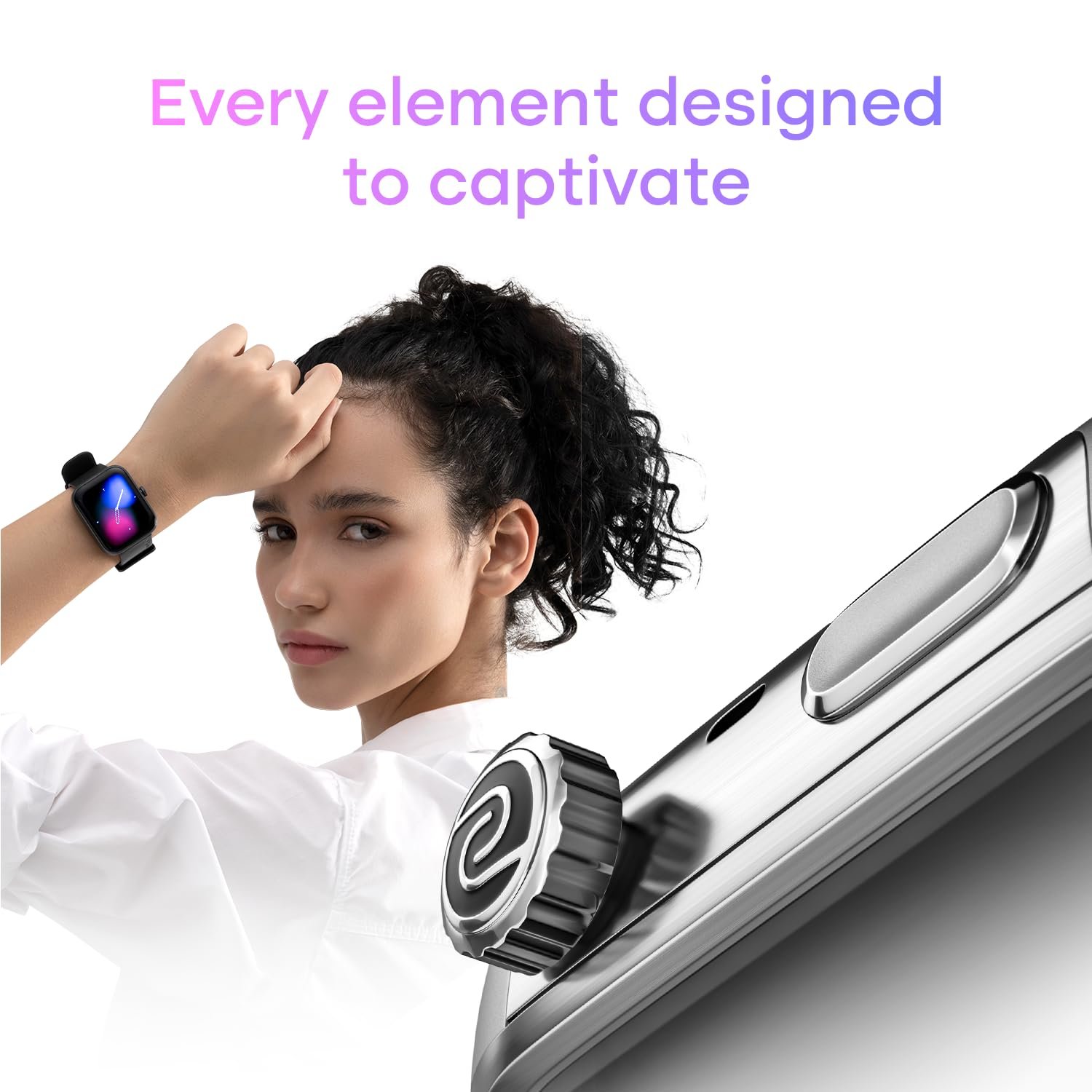 Noise Pro 6 Smart Watch:Intelligent AI, Endless AI Watch Faces, AI Companion, 1.85" AMOLED, EN2 Processor, Nebula UI 2.0, Emergency SOS, Compatible with iOS & Android (Vineyard Weave), Brown - Image 7