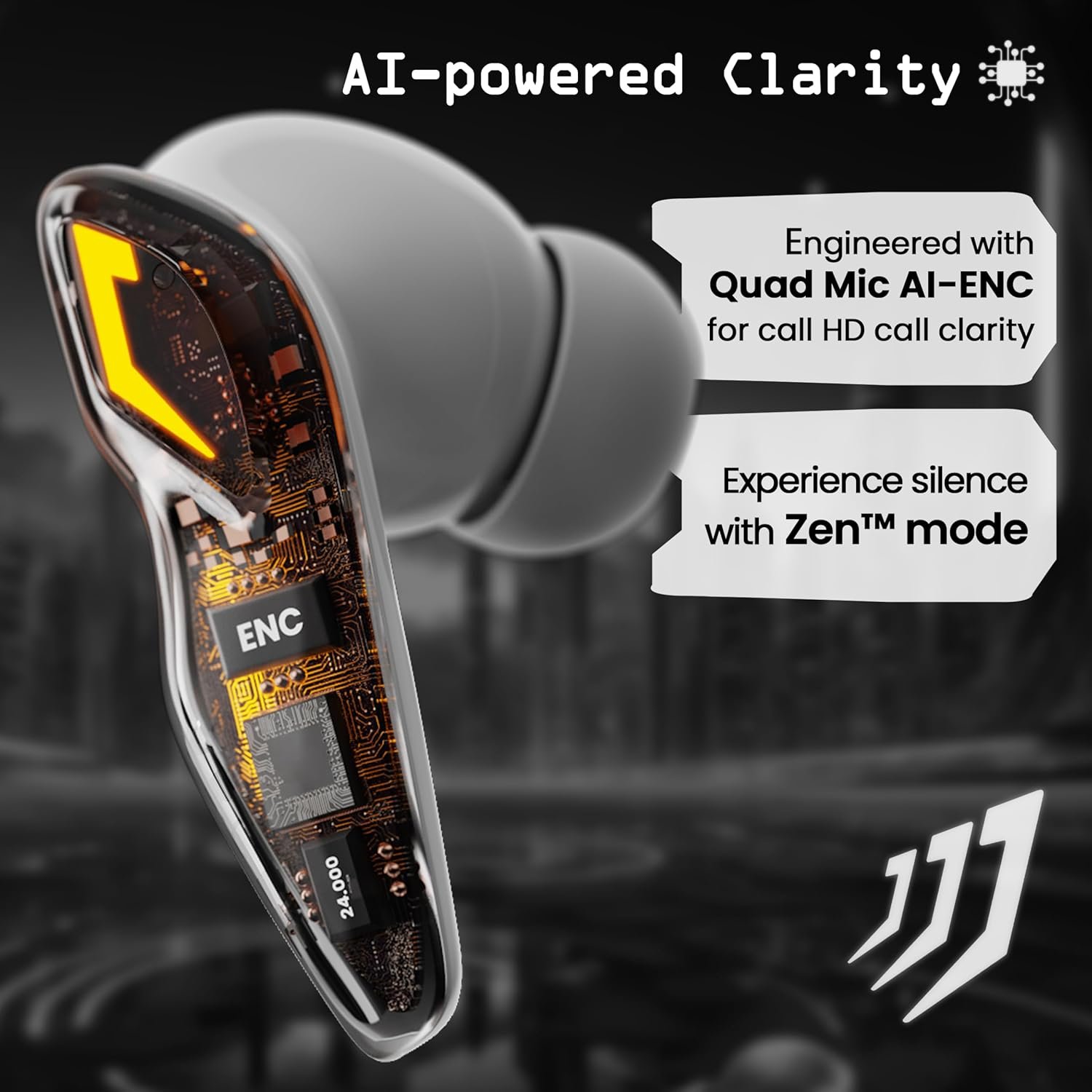 Boult GOBOULT (Formerly Astra Truly Wireless in Ear Earbuds with 48H Playtime, Built-in App Support, 45ms Low Latency Gaming, 4 Mics ENC, Breathing LEDs, 13mm Bass Drivers, TWS Ear Buds (White Opal) - Image 10