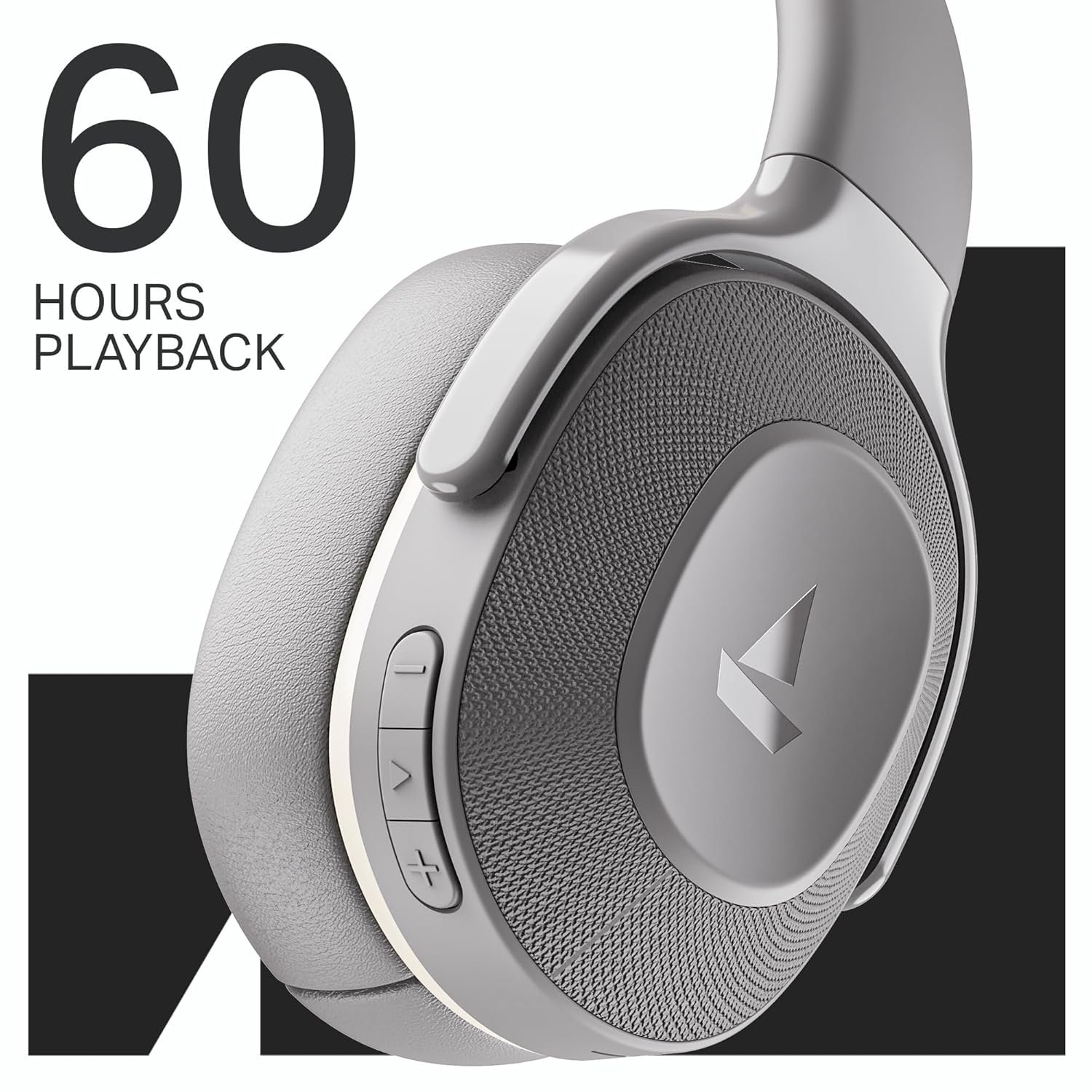 boAt 2025 Launch Rockerz 413, 60H Battery, 40Mm Drivers, Dual Pair,ENx Tech, Low Latency, Stream Ad Free Music via App Support, Bluetooth Headphones, Wireless Over Ear Headphone with Mic (Ash Grey) - Image 6