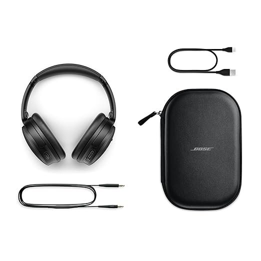 Bose New QuietComfort Wireless Noise Cancelling Headphones, Bluetooth Over Ear Headphones with Up to 24 Hours of Battery Life - Black - Image 2