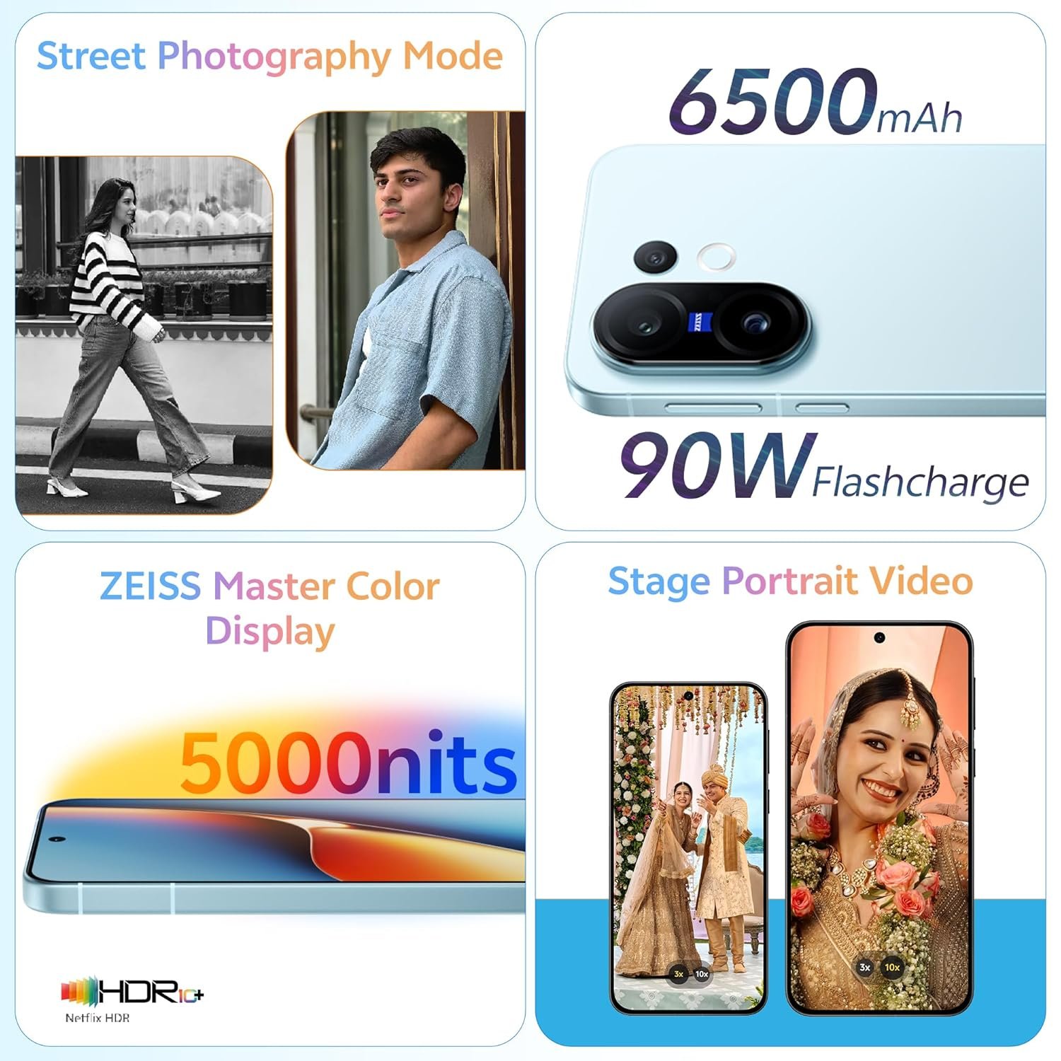 VIVO X200 FE 5G (Frost Blue, 16GB RAM, 512GB Storage) with No Cost EMI/Additional Exchange Offers - Image 5