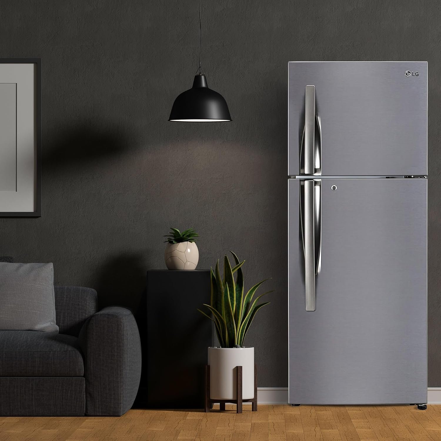 LG 242 L 3 Star Smart Inverter Frost-Free Double Door Refrigerator (GL-I292RPZX, Shiny Steel, Door Cooling+) - Image 12