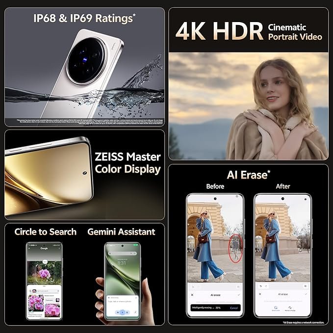 Vivo X200 Pro 5G (Titanium Grey, 16GB RAM, 512GB Storage) with No Cost EMI/Additional Exchange Offers - Image 3