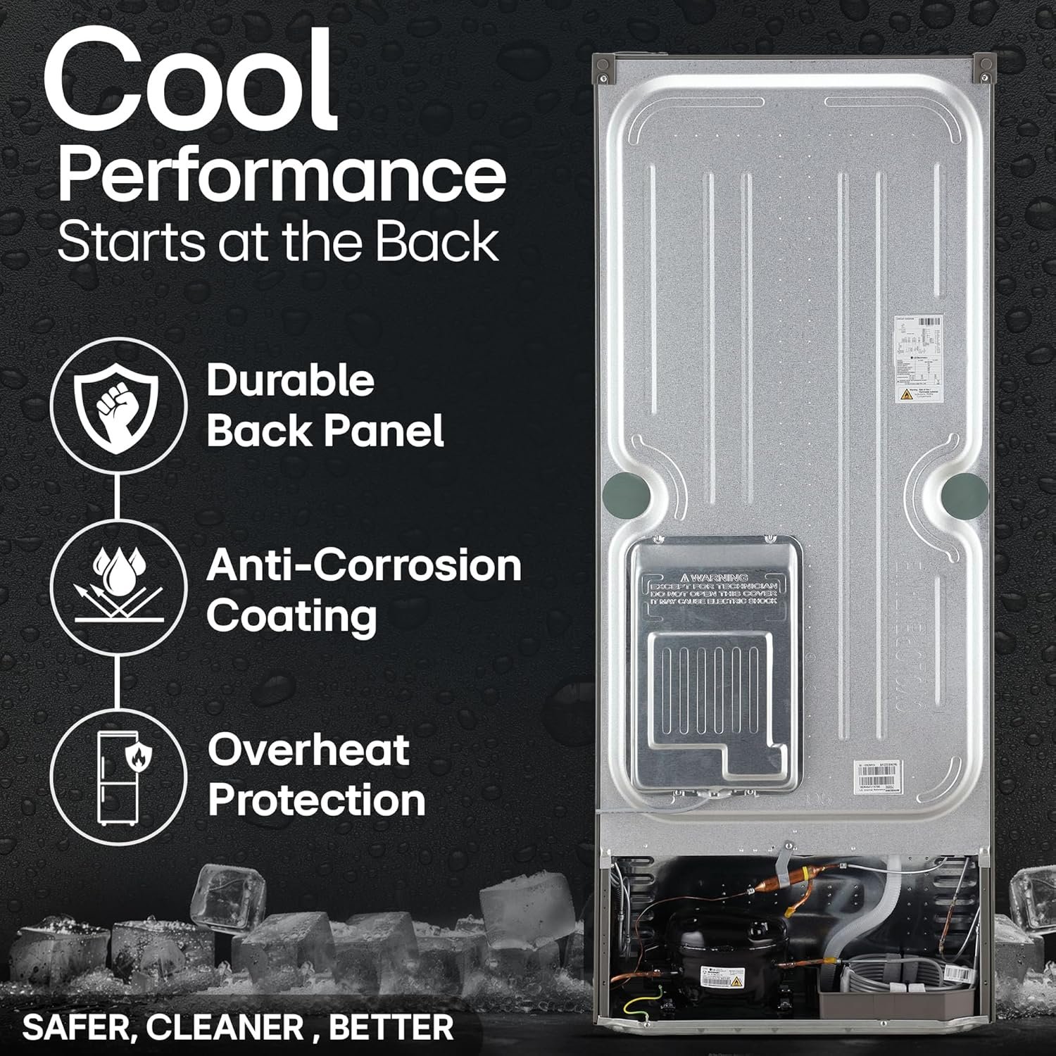 LG 242 L 3 Star Smart Inverter Frost-Free Double Door Refrigerator (GL-I292RPZX, Shiny Steel, Door Cooling+) - Image 13